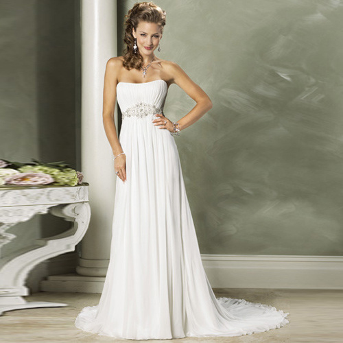 Newest Designer Chiffon Beach Wedding Dresses From China Manufacturer George Bride Wedding 3103