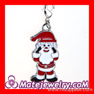 Enamel Christmas Santa Claus Charms