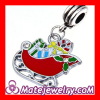 European Enamel Pendant Christmas Santa Sleigh Charms european