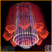 Builing hotel culb Hot New interior led light source fiber optics chandelier