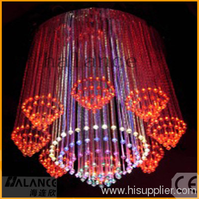 Builing hotel culb Hot New interior led light source fiber optics chandelier