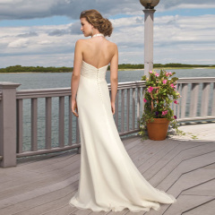 2013 Newest Halter Beach Wedding Dresses
