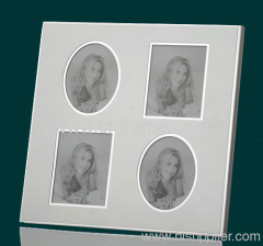 3x3 Silver Standard Metal Four Opening Picture Frame