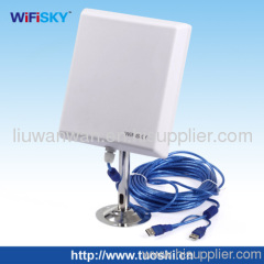 High power wifi usb adapter 150Mbps 36 dBi outdoor directional antenna usb adapter
