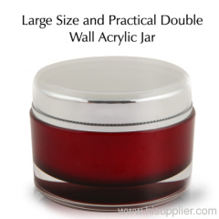 300ML Double wall Acrylic Cream Jars for Cosmetic Packing