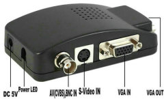 AV,CVBS,S-Video,BNC to VGA Converter