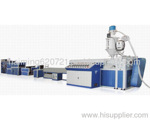 Plastic drainage plate production line