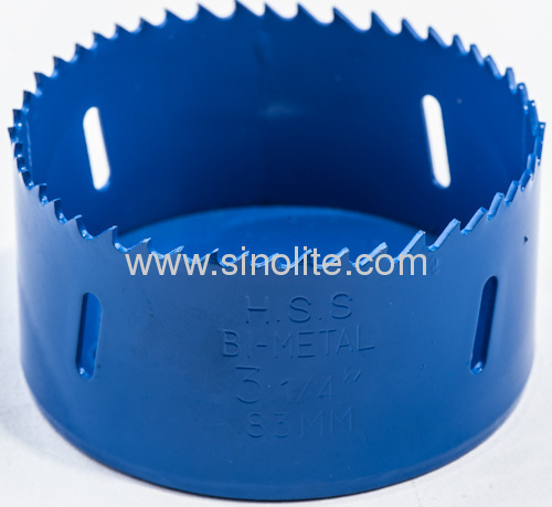 HSS Bi-metal hole saw sharp teeth in yellow color M3 M42 for professional user