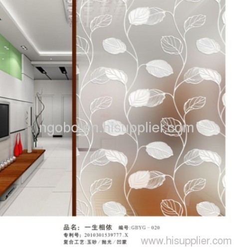 Acid etched glass GBYG-020