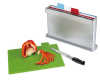 4pcs index chopping board, one sides knife shelves