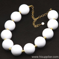 Wholesale Women's Fashion Jewellery Chunky Beaded Necklace For 2013