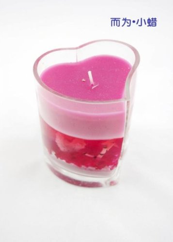 Glass Valentine Heart Shaped Candle Holder