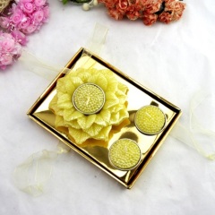 Golden Sunflower Promotion Gift Box Craft Candle