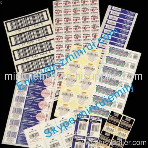 preprinted bar code labels