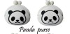 Panda design silicone coin bag bank bag for sale