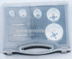 7pcs HSS Bi-metal hole saw set; sizes:7/8