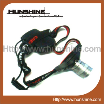 HIgh power telescopic zoom Q5 LED headlamp