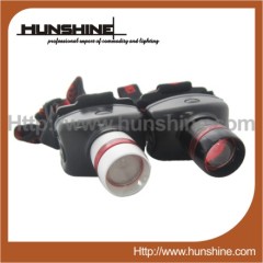 ABS black&silvery CREE Q3 LED zoom headlamp