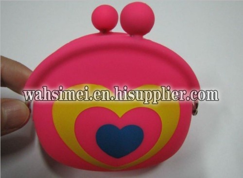 Silicon fashion coin purse for young lady