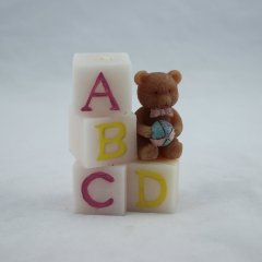 Letter Bear Craft Candle Gifts for Kids