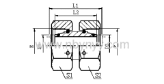 STRAIGHT TUBE ADAPTERS HYDRAULIC ADAPTER FITTING ELBOW PIPE