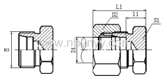 PLUG HYDRAULIC ADAPTER FITTING ELBOW PIPE FITTING