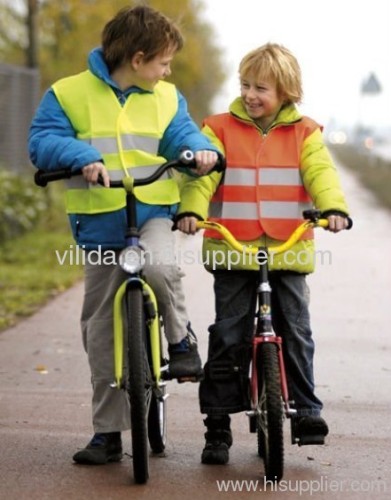 latest children reflective sleeveless safety vest