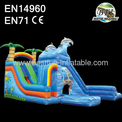 Wet&wild dual slide with 2 pools