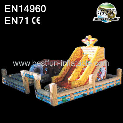 Wild West giant inflatable slide