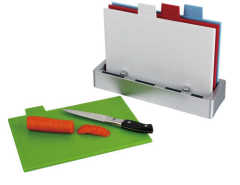 4pcs index cutting board with stand