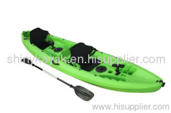 2+1 tandem kayak fishing kayak plastic kayak from China
