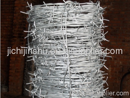 galvanized barbed wire