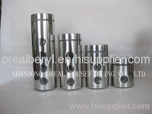 glass canisters and jars