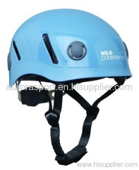 Rock-climbing helmet with Earth-friendly Products
