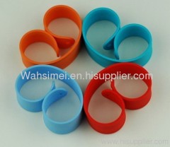 Colorful LOGO silk printed silicone slap bracelets