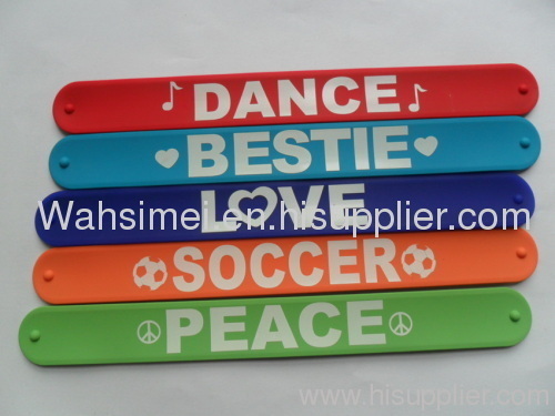 Customized Silicone Slap Bracelet