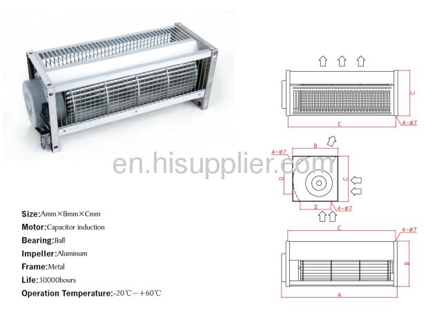 Crow flow fans AmmxBmmxcmm bearing ball