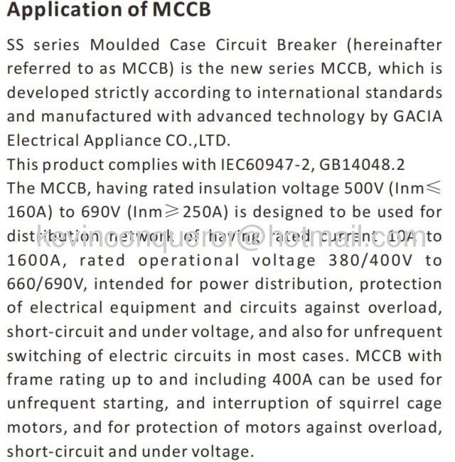 ABB MCCB/moulded case circuit breaker--SS1600N