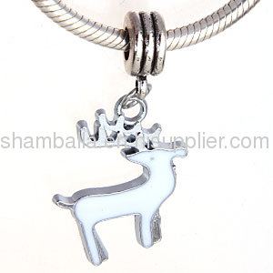 european Christmas Rudolf Reindeer Charms Dangle Wholesale