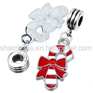 european Father Christmas Walking Stick Charm Wholesale