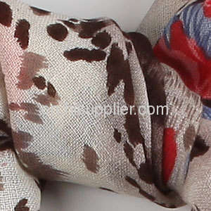 Cashmere Wool Tassel Shawl Stole Leopard Print Pashmina Scarf