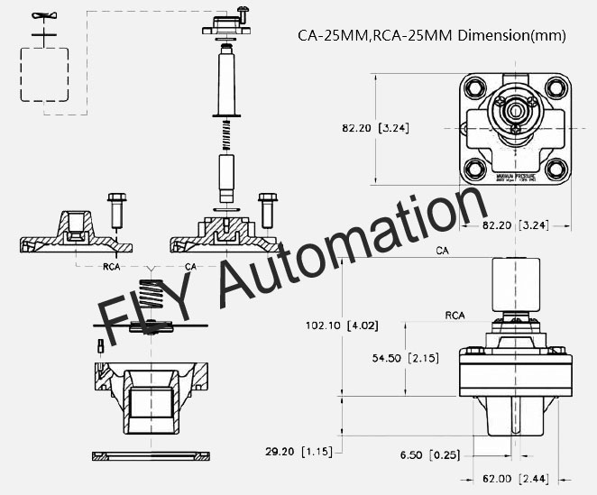 CA-25MM RCA-25MM Goyen 1MM series Pulse jet valve