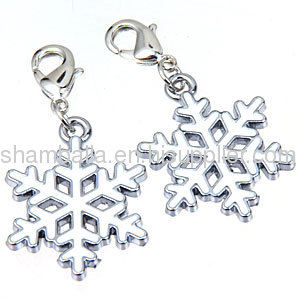 european Christmas Snowflakes Charm Wholesale