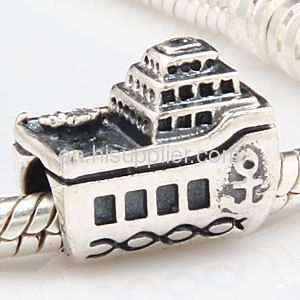 Brilliant 925 Sterling Silver Ship Charm Beads european Aboard Charms Cheap 