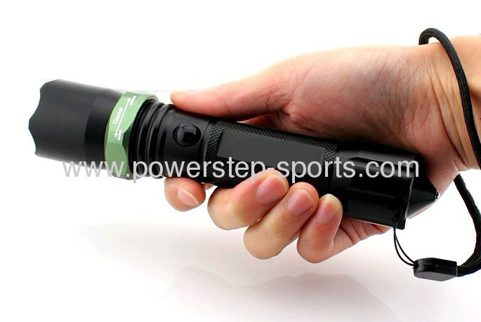 Convex lens high power led cree zoom flashlight