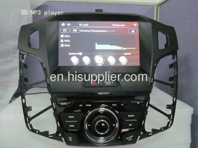 2012 FocusDVDNavigationRadio/RDS USBSD Canbus IPOD MP3 Bluetooth AM/FM Tuner Analog TV HDTFT-LCD Digital touch Monitor