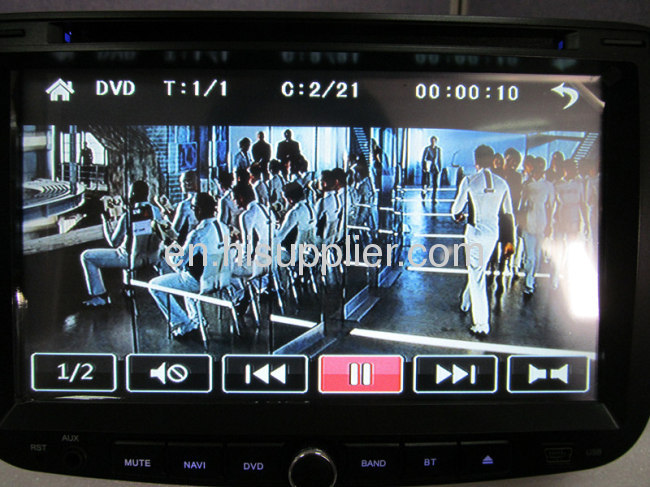 2012 Geely Emgrand EC7 DVD Player GPS Navigation Radio USB SD VCD CD MP3 IPOD Bluetooth RDS AM/FM Tuner Touchscreen