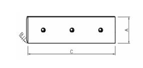 Caterpillar spare part loader blade cutting edge 140-6823