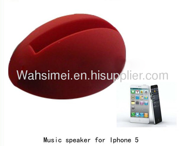 Music Egg Shaped Stander audio dock Loud speaker Amplifier for iPhone