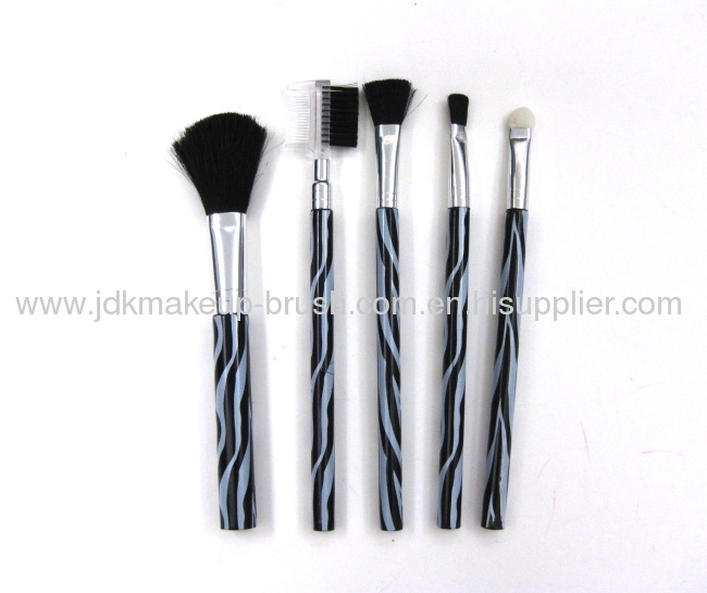Zebra Printing 5pcs Makeup brush kit
